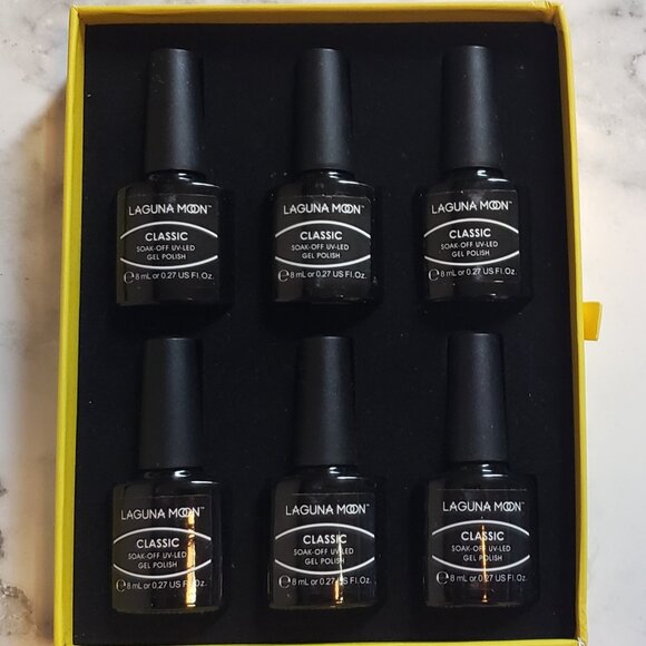 LAGUNA MOON Gel Nail Polish - 6 Long Lasting Colors NEW SET - Picture 3 of 5